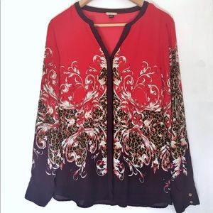 NWOT Dana Buchman • button-down Women’s Blouse • Top